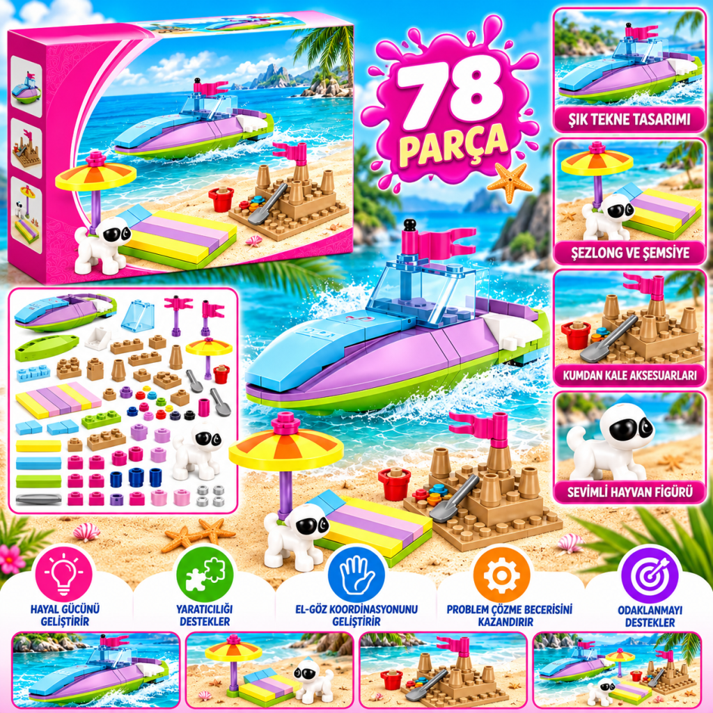 Parça Fashion Girls Deniz Eğlencesi