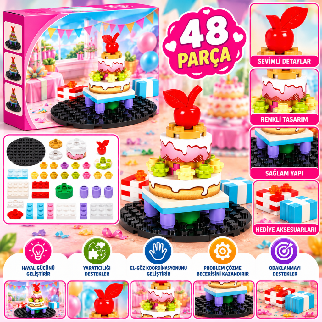 Parça Fashion Girls Doğumgünü Seti