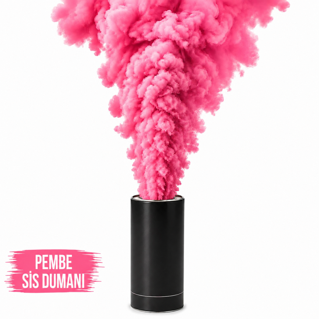 Pembe Renk Sis Bombası Pembe Duman 1 Adet
