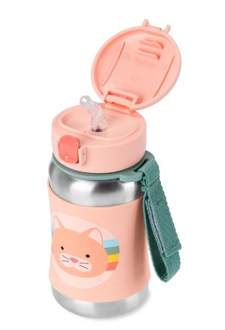 Zoo Pipetli Paslanmaz Çelik Suluk 350 ml Kedi