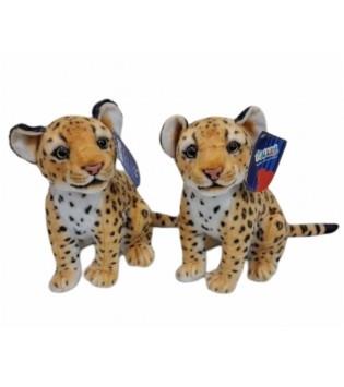 PL50134 25 Cm Oturan Küçük Kahverengi Leopar-hly