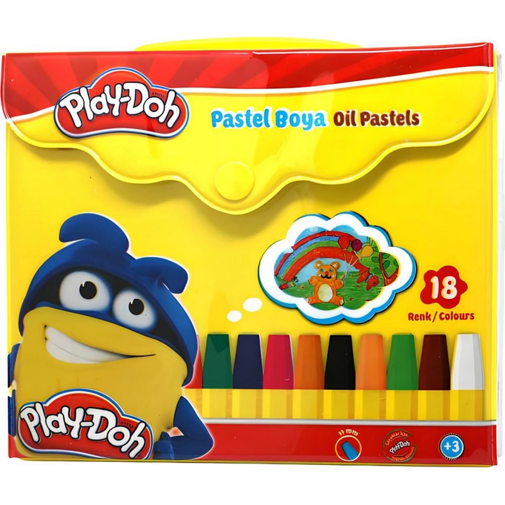 Play-Doh Çantalı 18'li Pastel Boya