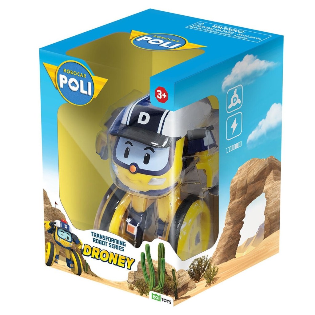 POLI MRT-0656 Robocar Transforming Robot Figür Droney -Necotoys
