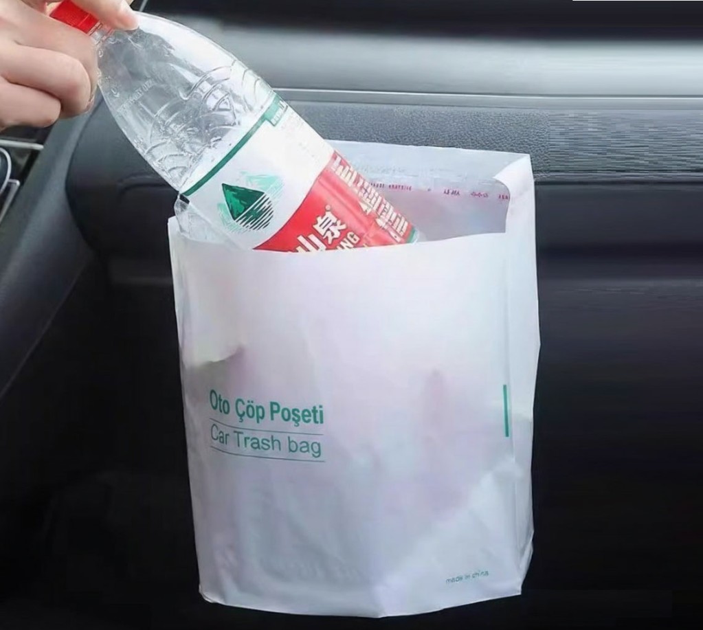Pratik Su Geçirmez Oto Araba Poşeti Yapışkanlı 20 Adet