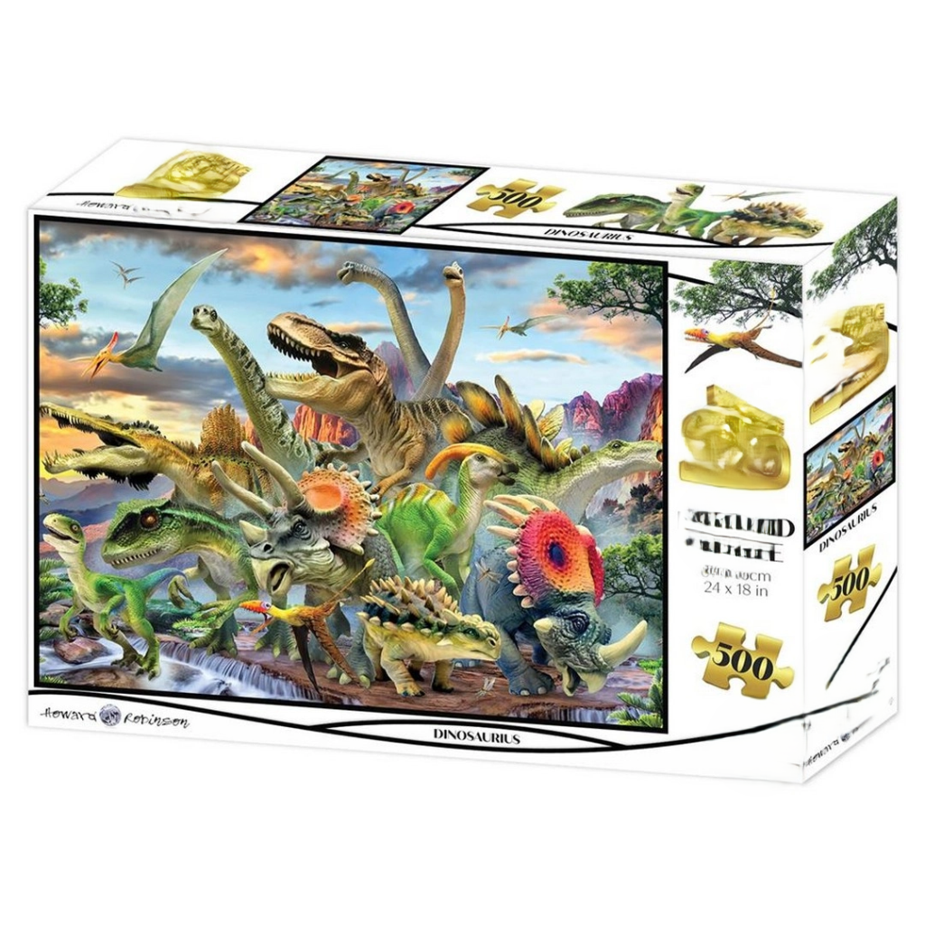 Dinozorlar 500 Parça Yetişkin Puzzle