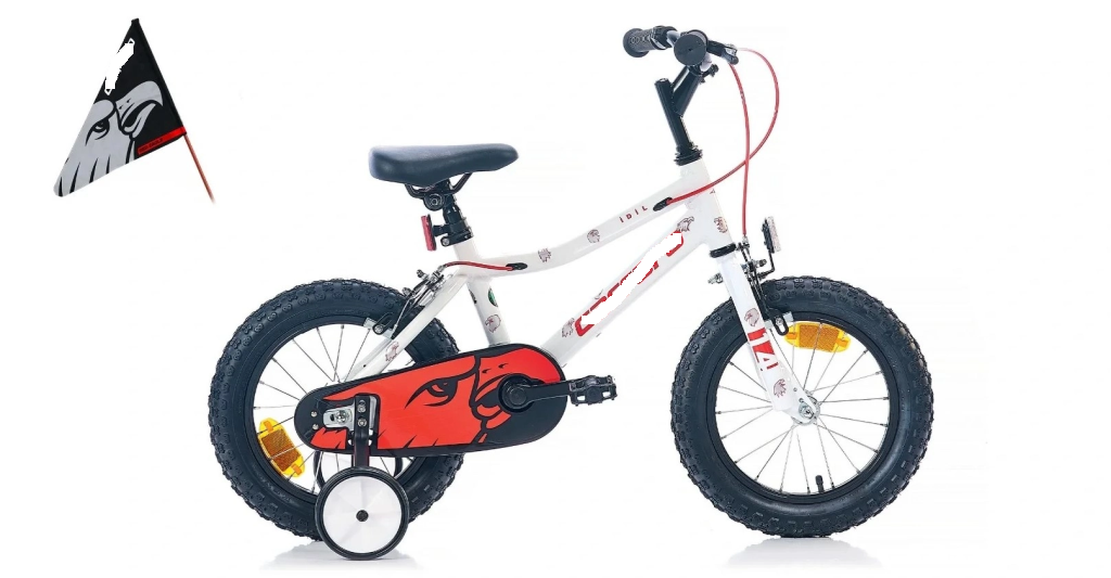 Red Eagle 14 Jant Çocuk Bisikleti Beyaz-Kırmızı-Gümüş
