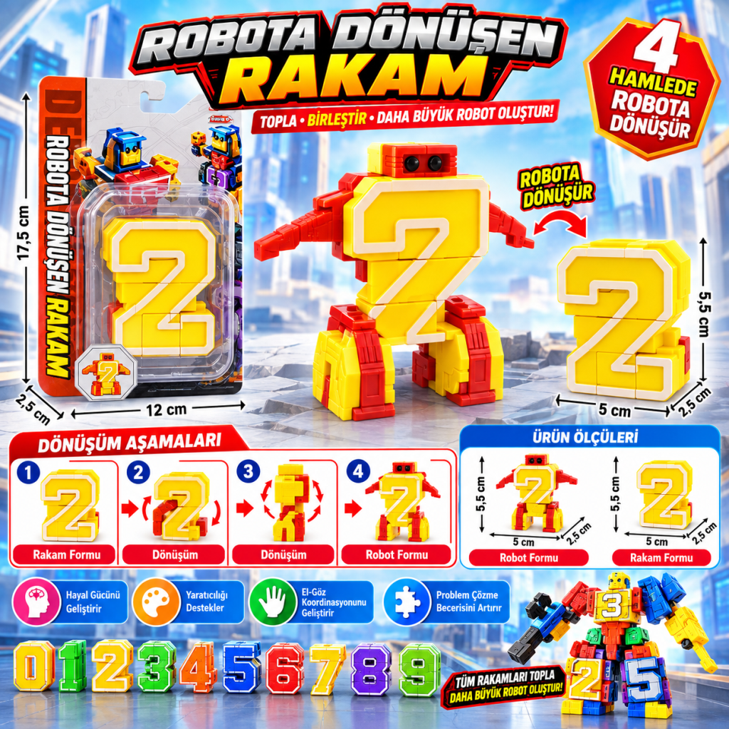 Robota Dönüşen Rakam- İki