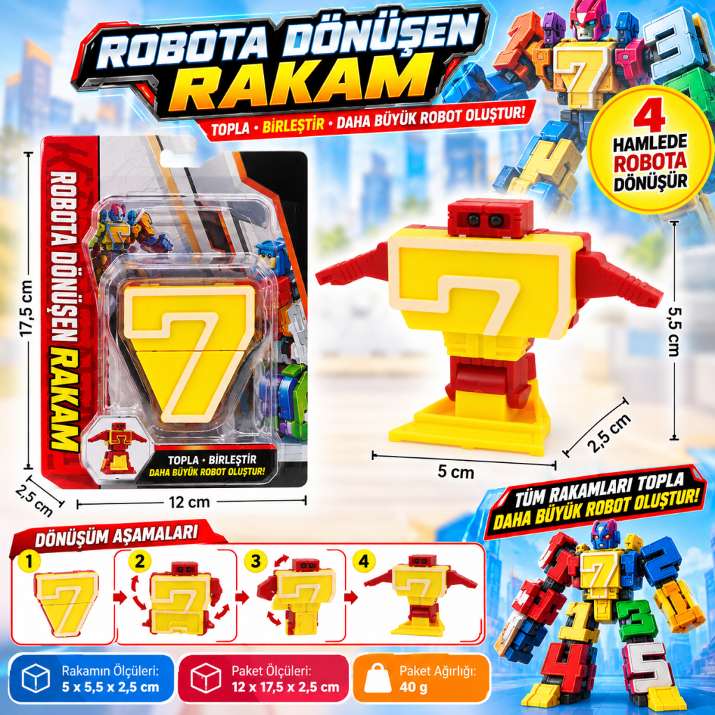 Robota Dönüşen Rakam- Yedi