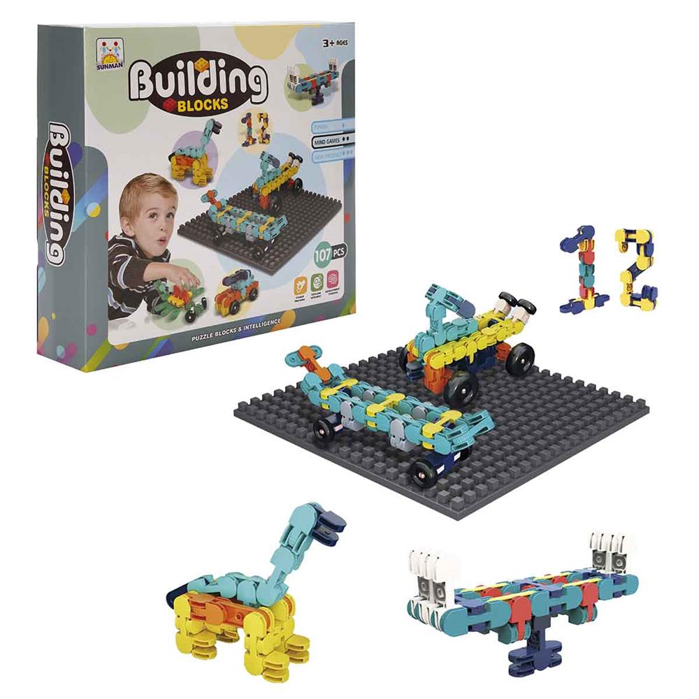 S00004843 Blok Building Şekilli Yapım Blokları 107