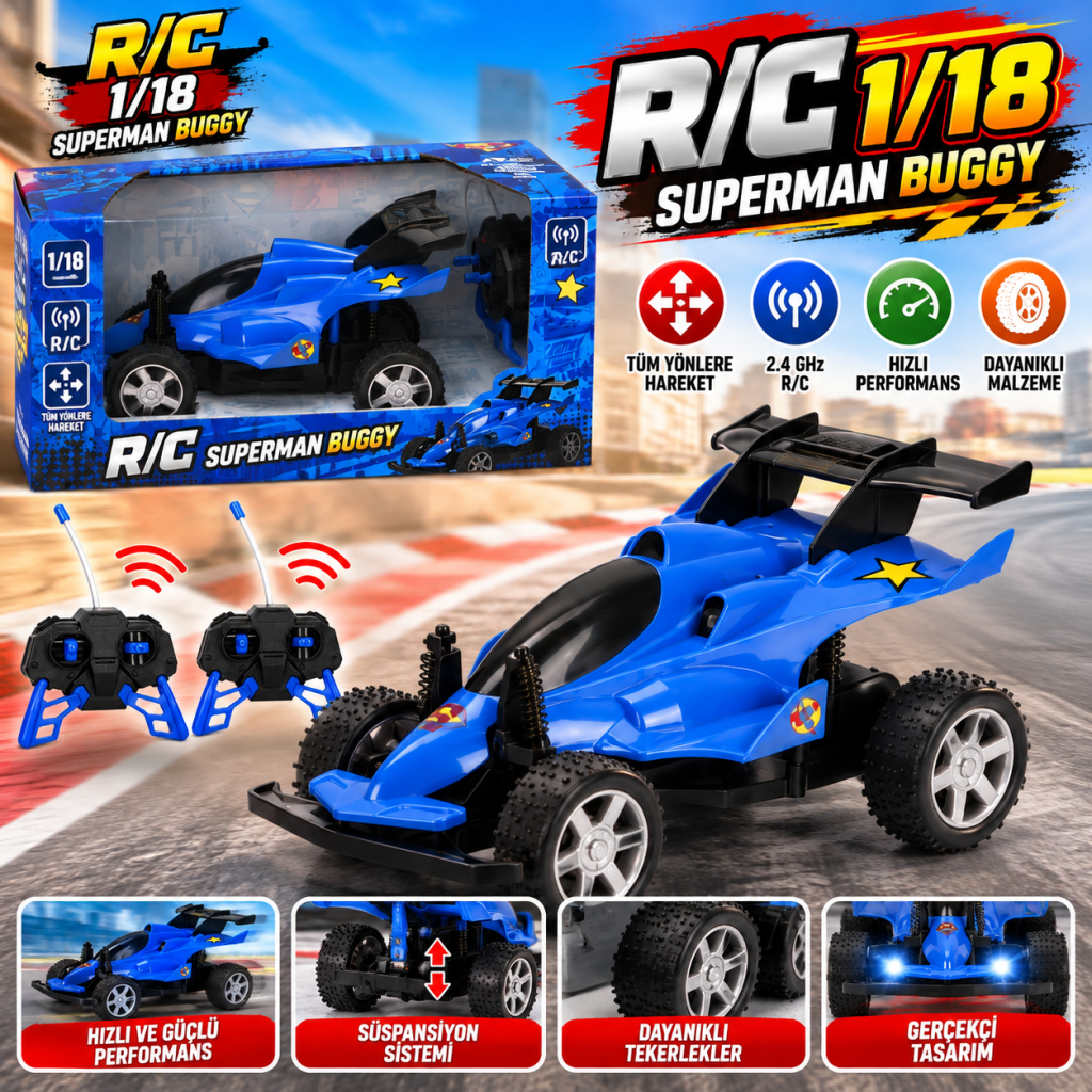 S00006327 R/c Araba 1/18 Buggy F/f 40MHZ