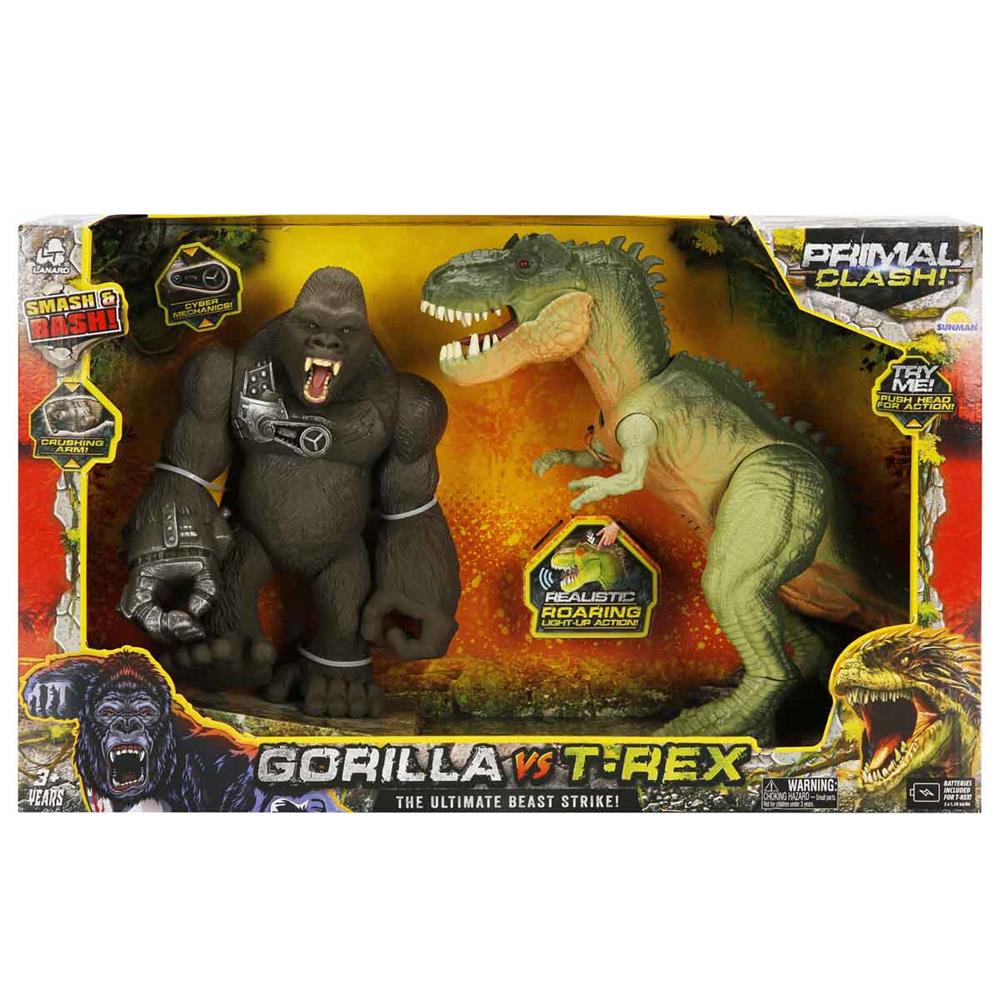 S01071144 Oyun Set Primal Clash Gorilla/trex 2Lİ