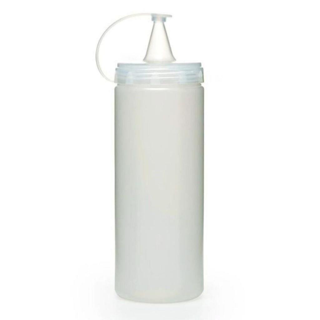 Şeffaf Kapaklı Sızdırmaz Yağlık Sosluk Şişesi Plastik Yağdanlık 400 ml AP-9028 (adet fiyatıdır)