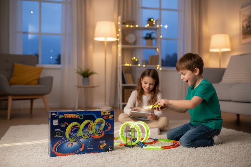 SH40591 ŞARJLI FOSFORLU RACİNG SET 71 PARÇALI