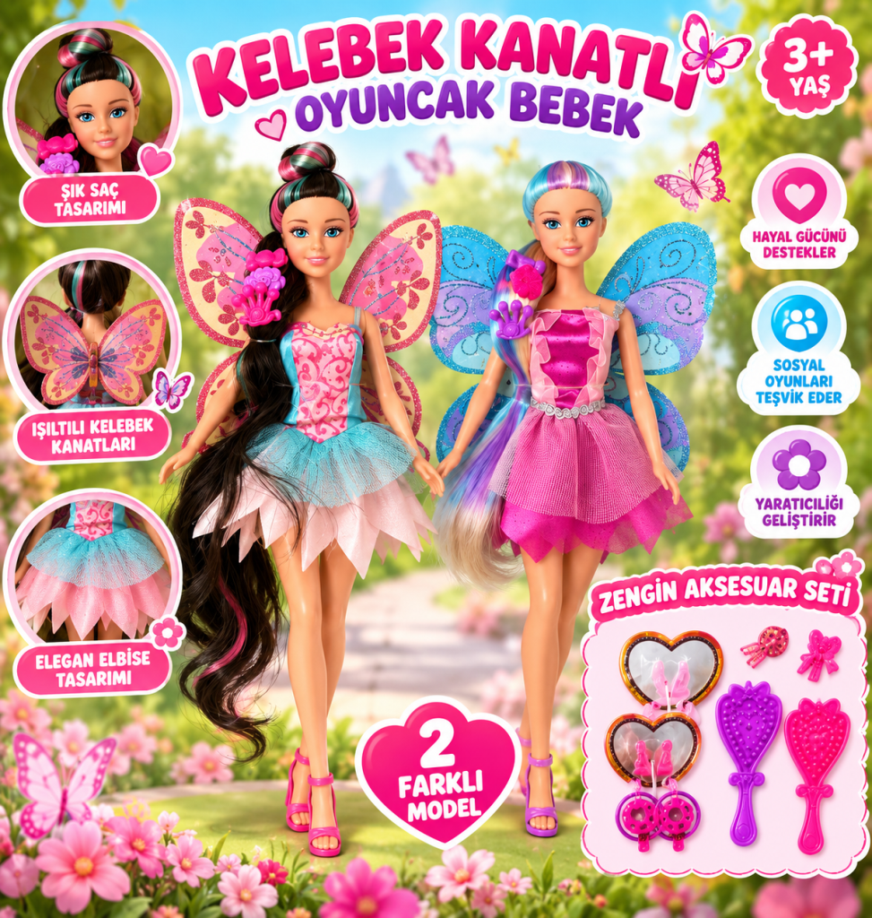 SH40686 KELEBEK KANATLI BEBEK OYUNCAK BEBEK(adet fiyatıdır)