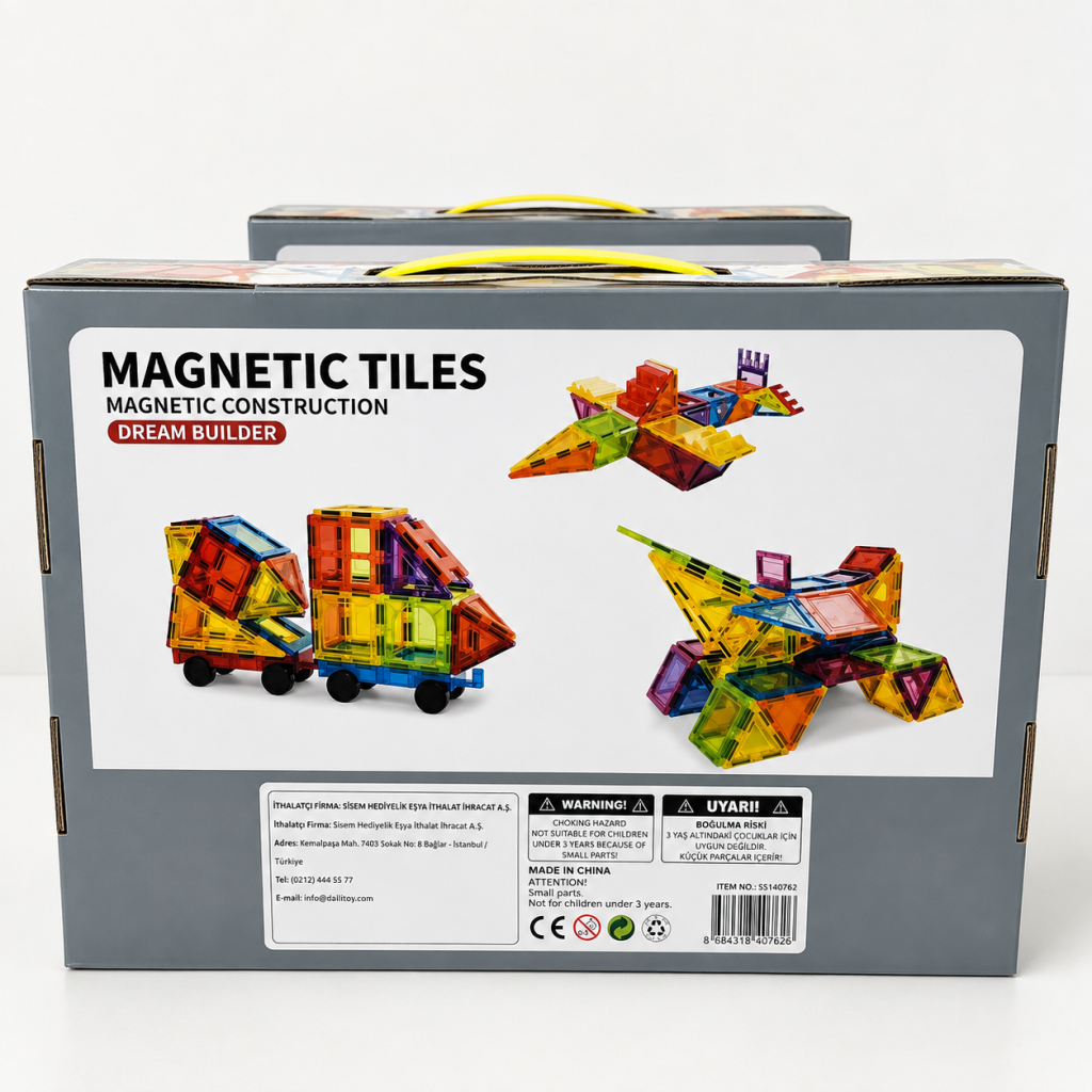 SH40762 85 Parça Magnet Stan. Seri Renkli Blok