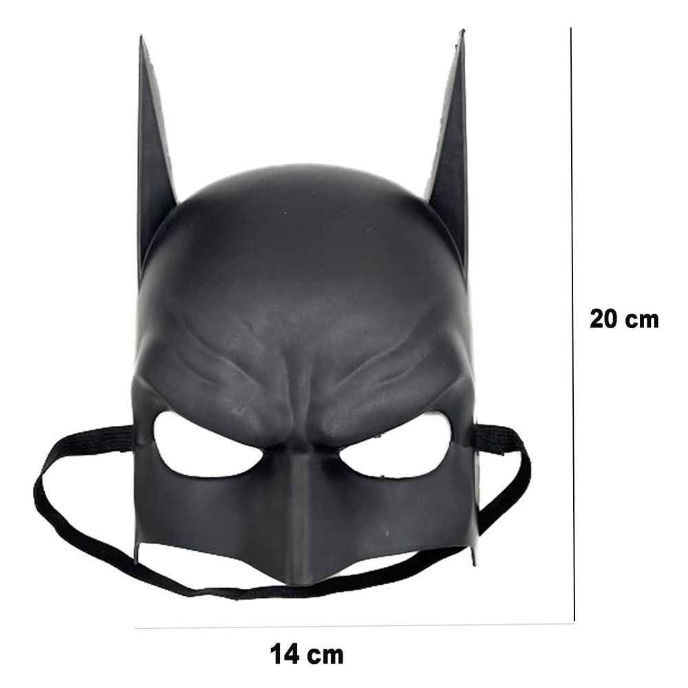 Siyah Renk Çocuk Boy Arkadan Lastikli Maske A Kalite 20x14 cm