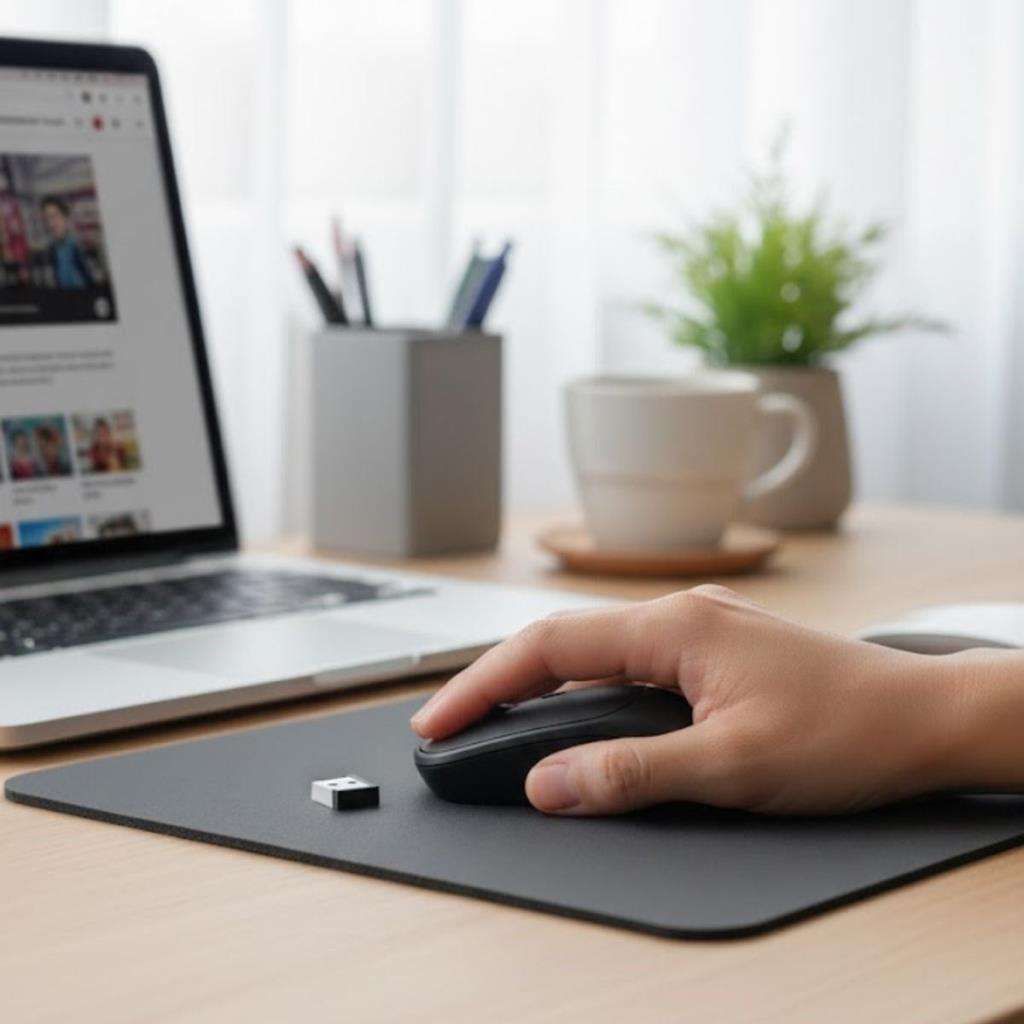 Siyah Renkli Ergonomik Sessiz Kablosuz Mouse – USB Alıcılı, Ofis ve Oyun İçin Konforlu Bilgisayar Faresi MS6310