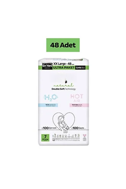 Double Soft Bebek Bezi Ultra Paket 7 Beden 48 Adet