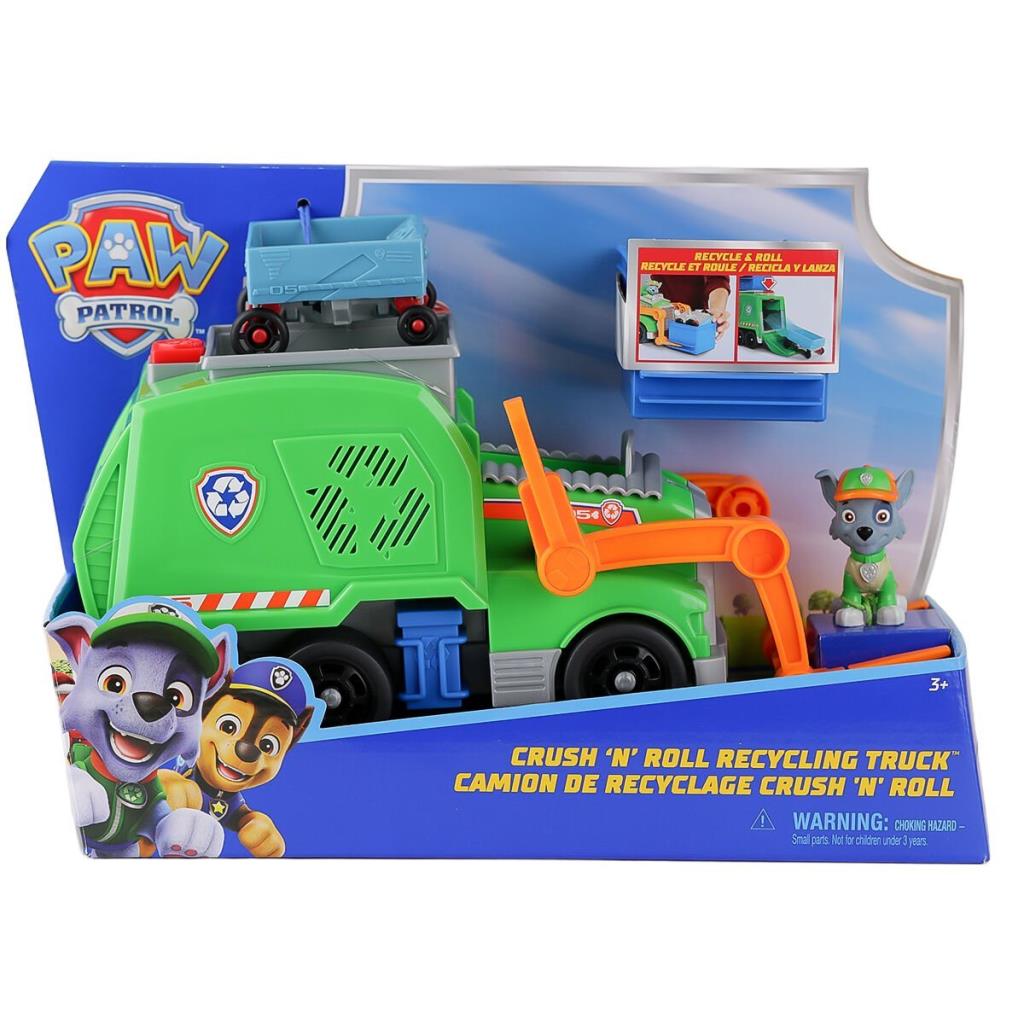 Nessiworld SPM-6071248 PaW Patrol  Rocky ile Crush N Roll Geri Dönüşüm Kamyonu
