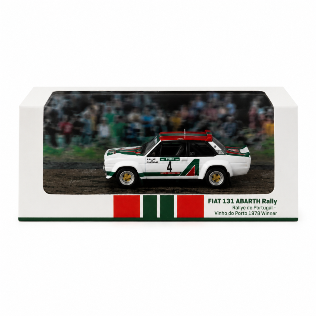 1/64 Model Araç 131 ABARTH Rally Rallye de Portugal - Vinho do Porto 1978 Winner #04