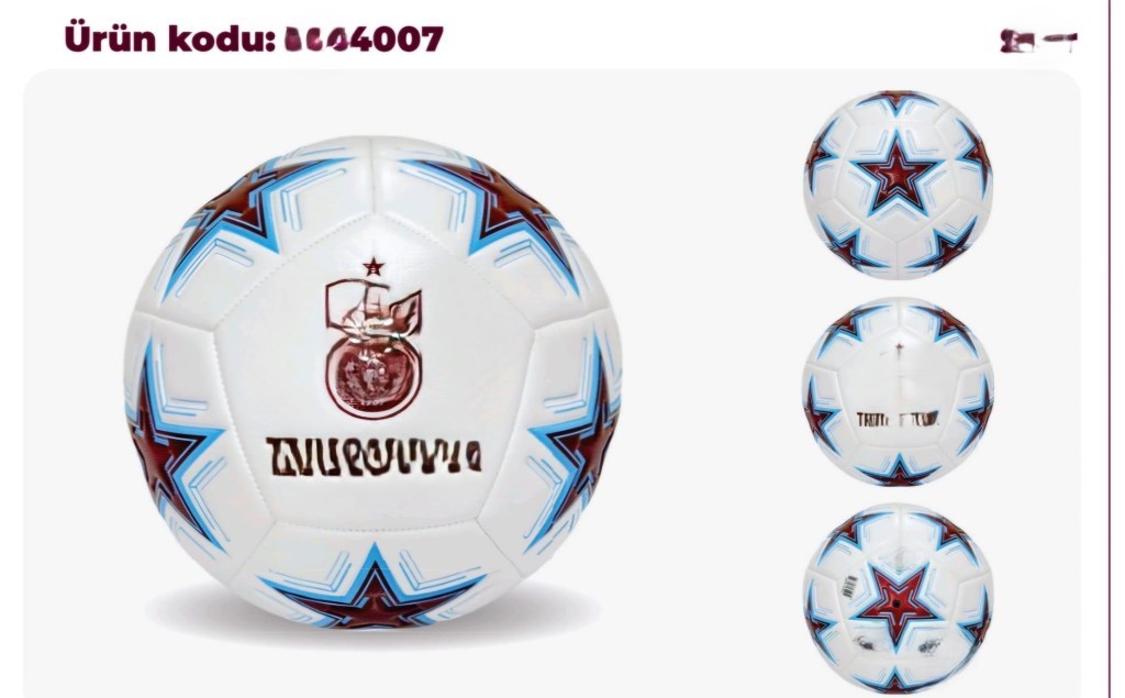 4007 Bordo Mavi Futbol Topu