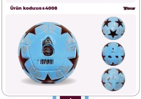 4008 Bordo Mavi Futbol Topu
