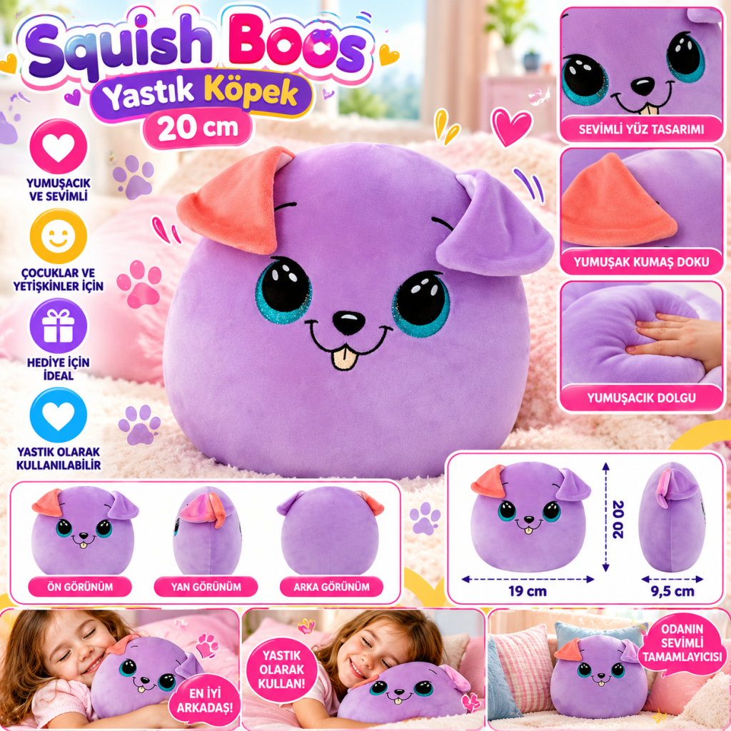 Boos Yastık Köpek Bitsy 20 cm