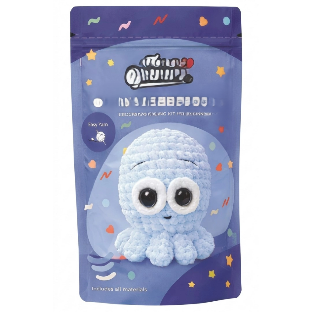 Yeni Başlayanlar İçin Ahtapot Amigurumi Örgü Kiti