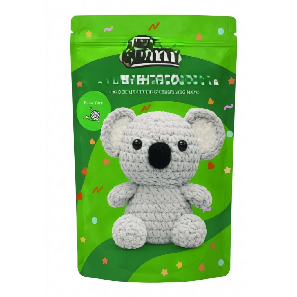 Yeni Başlayanlar İçin Koala Amigurumi Örgü Kiti