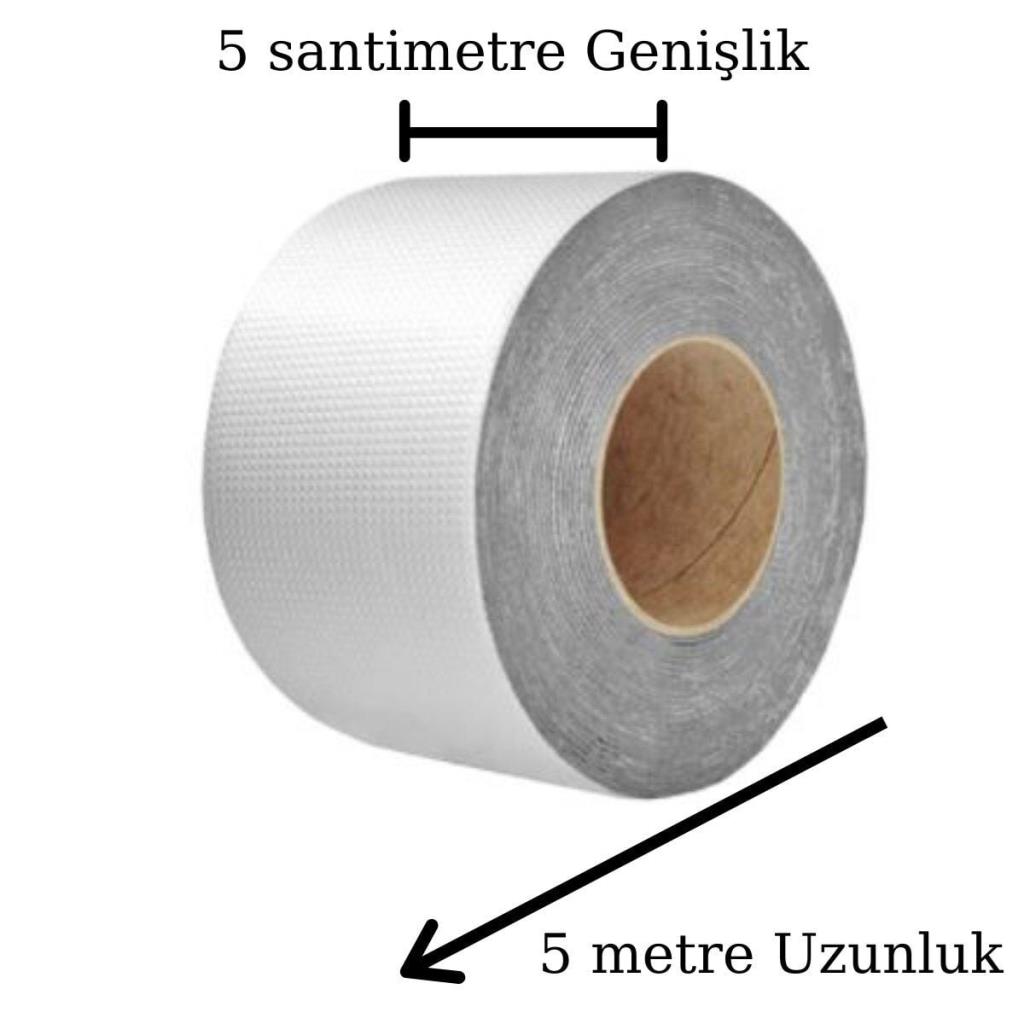 Yüksek Sıcaklık Dayanan Su Geçirmez Çatı Boru Duvar Çatlak Onarıcı Yapışkan Bant Folyo 5 cm (adet fiyatıdır)