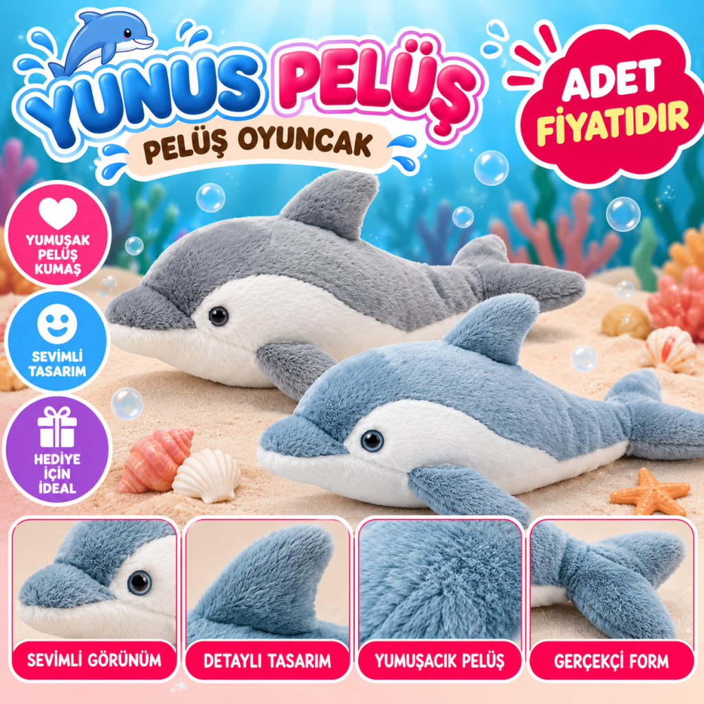 YUNUS PELUŞ PELUŞ OYUNCAK (adet fiyatıdır)