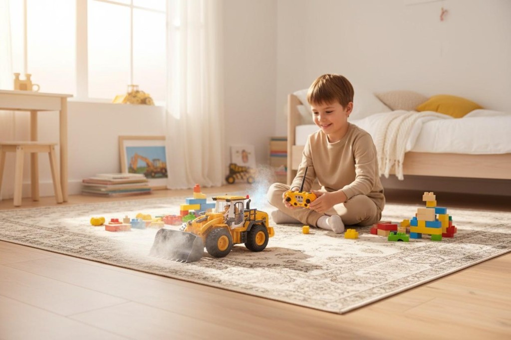 Z6828A 1:18 9 Kanal Alaşımlı U/k İş Makinası Kepçe