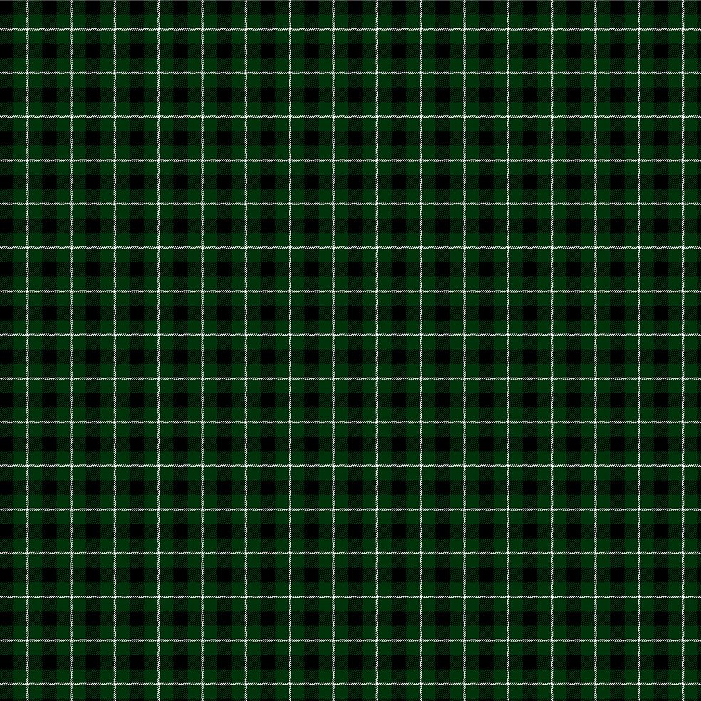 baskılı fon perde noel yılbaşı yeşil siyah beyaz kare ekose desenli