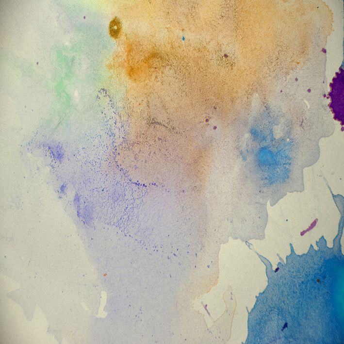 baskılı fon perde sulu boya etkili canlı renk desenli