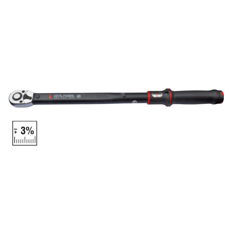 Ceta Form D02F2-1105 10-50Nm 3/8 Exacto Tork Anahtarı - 360Mm