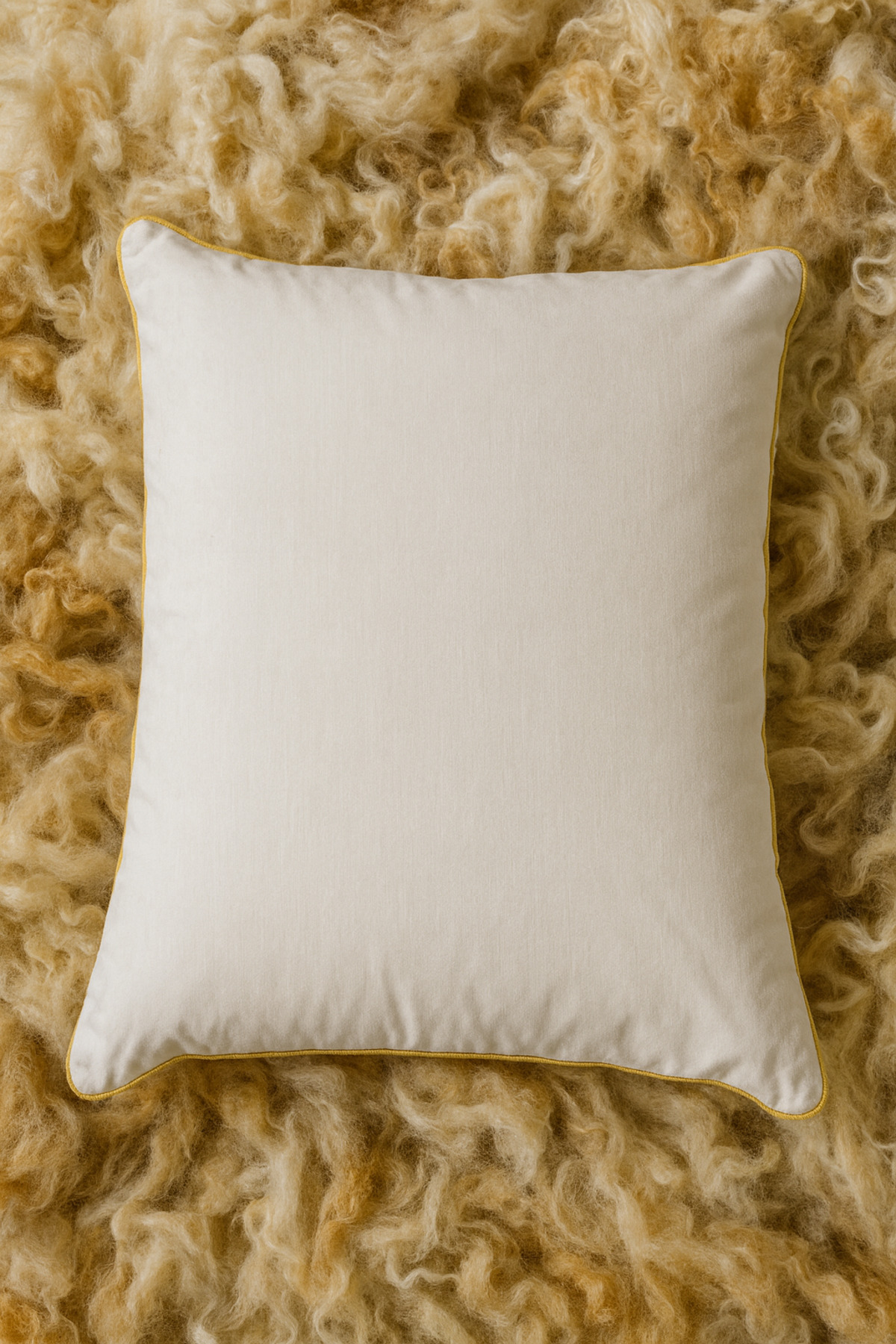 %100 has yün yastık 50x70 dış kumaş %100 pamuklu — görsel 2