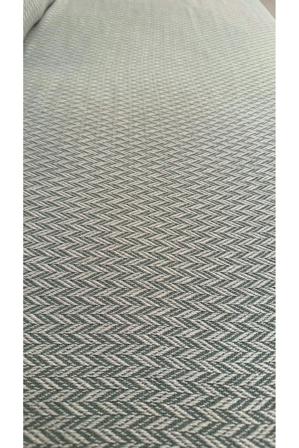 Başak Desen Dokuma %100 Pamuklu Çok Amaçlı Pike Koltuk Örtüsü 180x230 — görsel 4