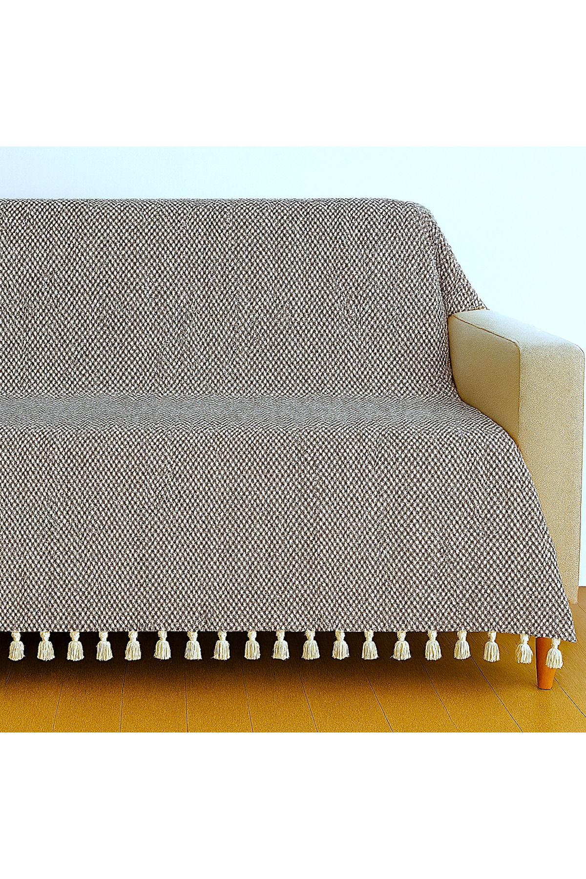 Başak Desen Dokuma %100 Pamuklu Çok Amaçlı Pike Koltuk Örtüsü 180x230 — görsel 5