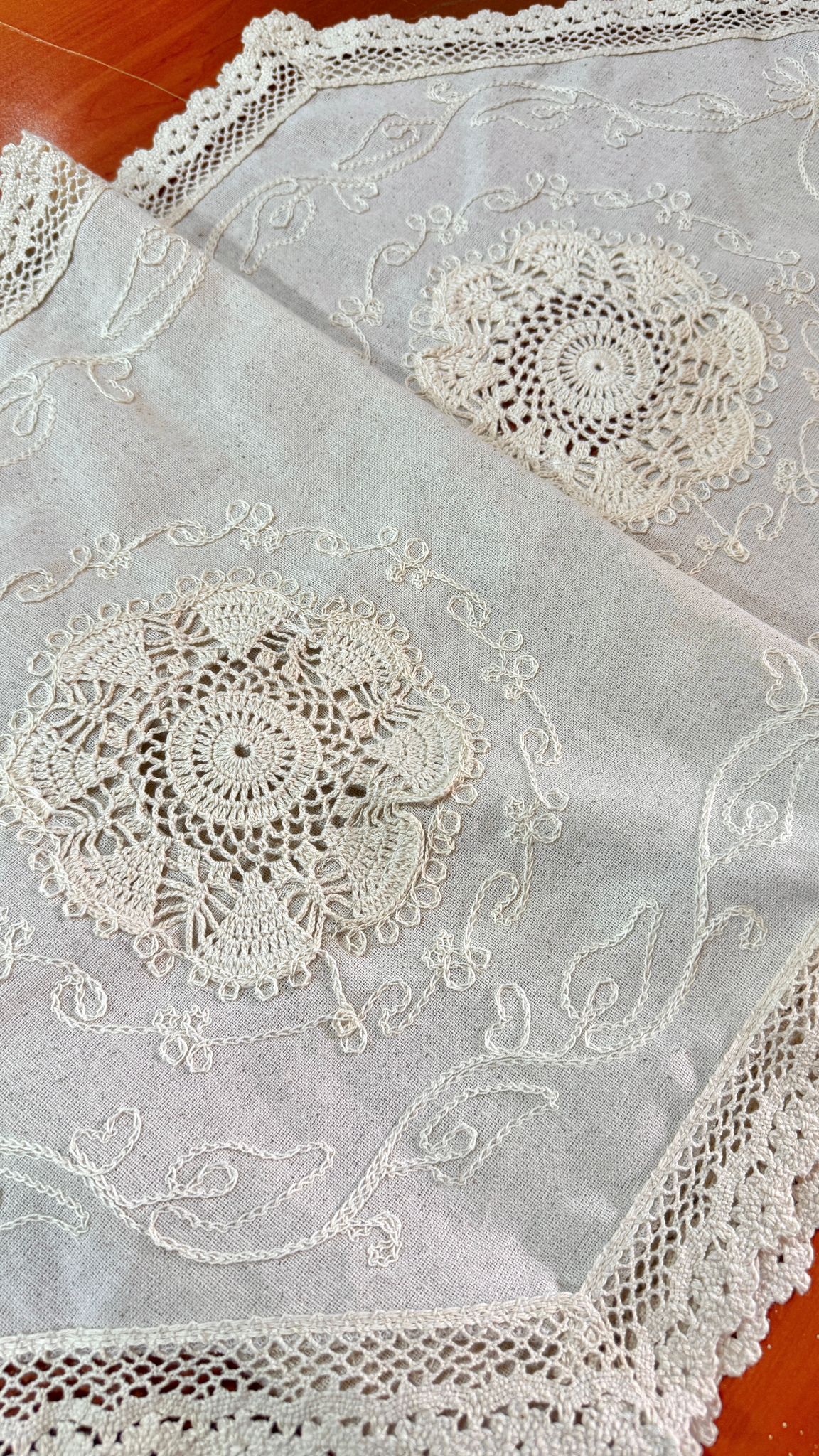 Buldan Dokuma Fiskos Masa Sehpa Örtüsü %100 Pamuklu 150x40 — görsel 3