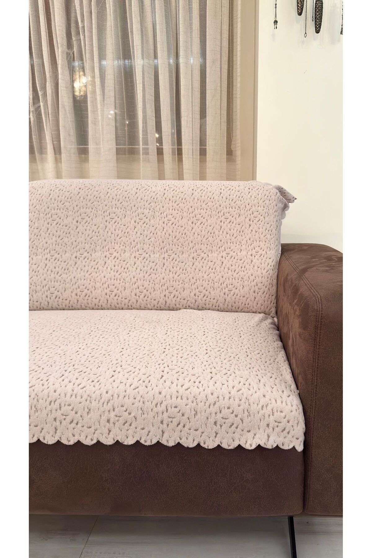 Çita Koltuk Örtüsü Lüks Keçeli Alt Kumaş Kaymaz Koltuk Örtüsü 175x220 Oturma Yeri ve Sırtını Kapatır — görsel 2