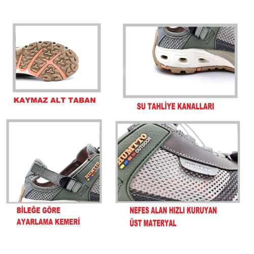 Erkek Outdoor Spor Sandalet