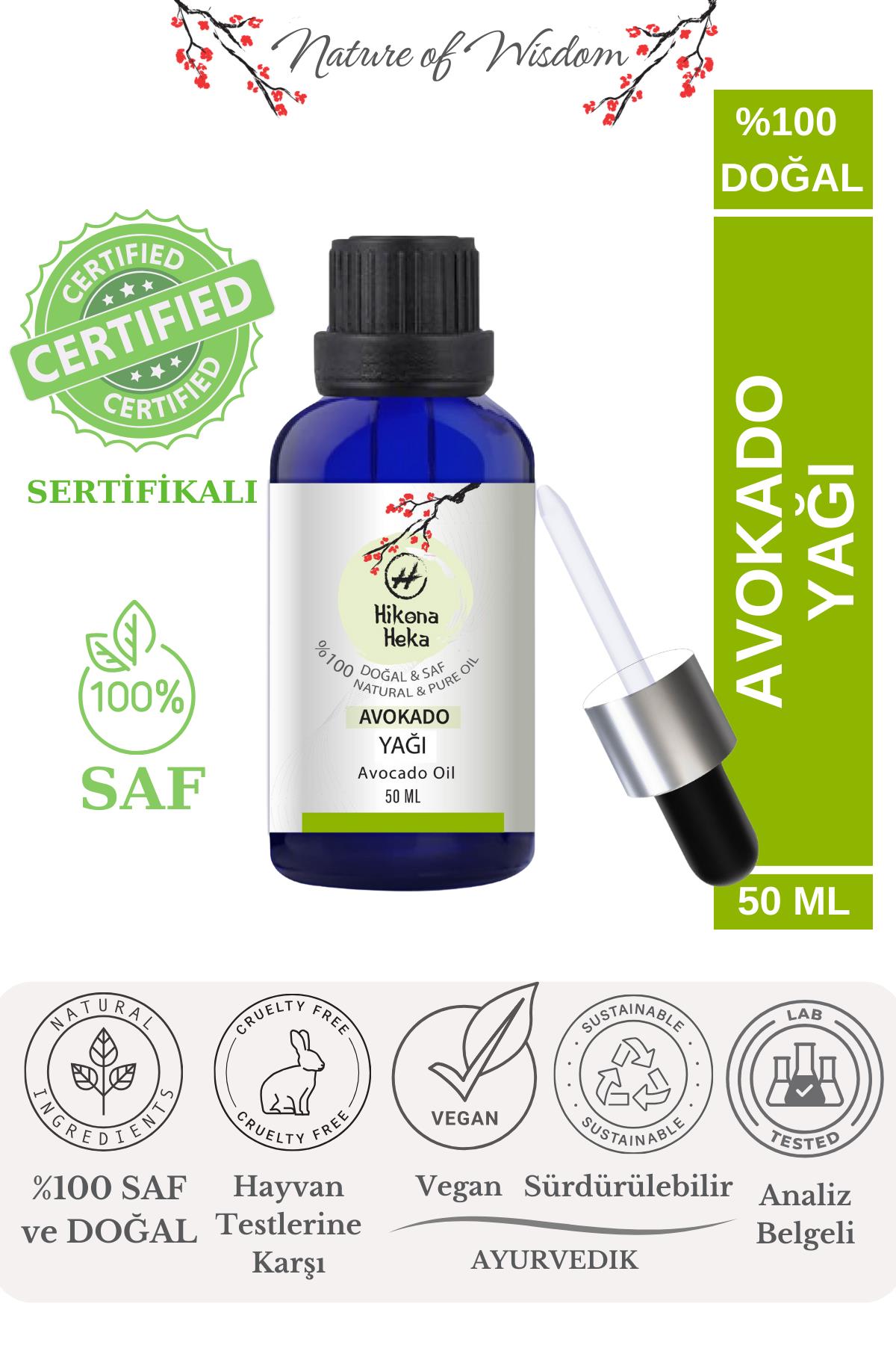 %100 Doğal Avokado Yağı (Avokado Oil) Sertifikalı -50 ml