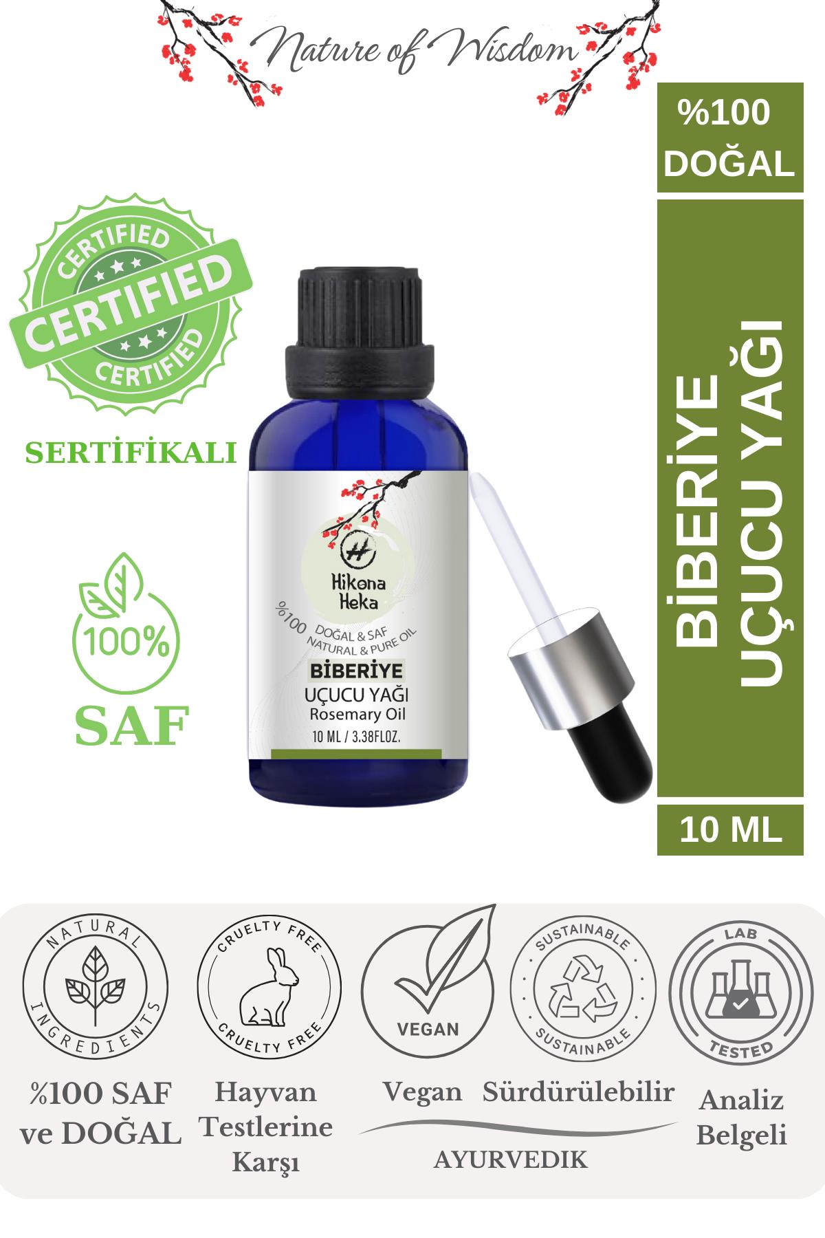 %100 Doğal Biberiye Uçucu Yağı (Rosemary Essential Oil) 10 ml -  ve Saf