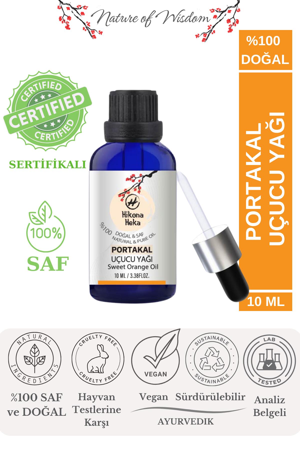 %100 Doğal Portakal Uçucu Yağı (Orange Oil) Sertifikalı - 10 ml Soğuk Sıkım