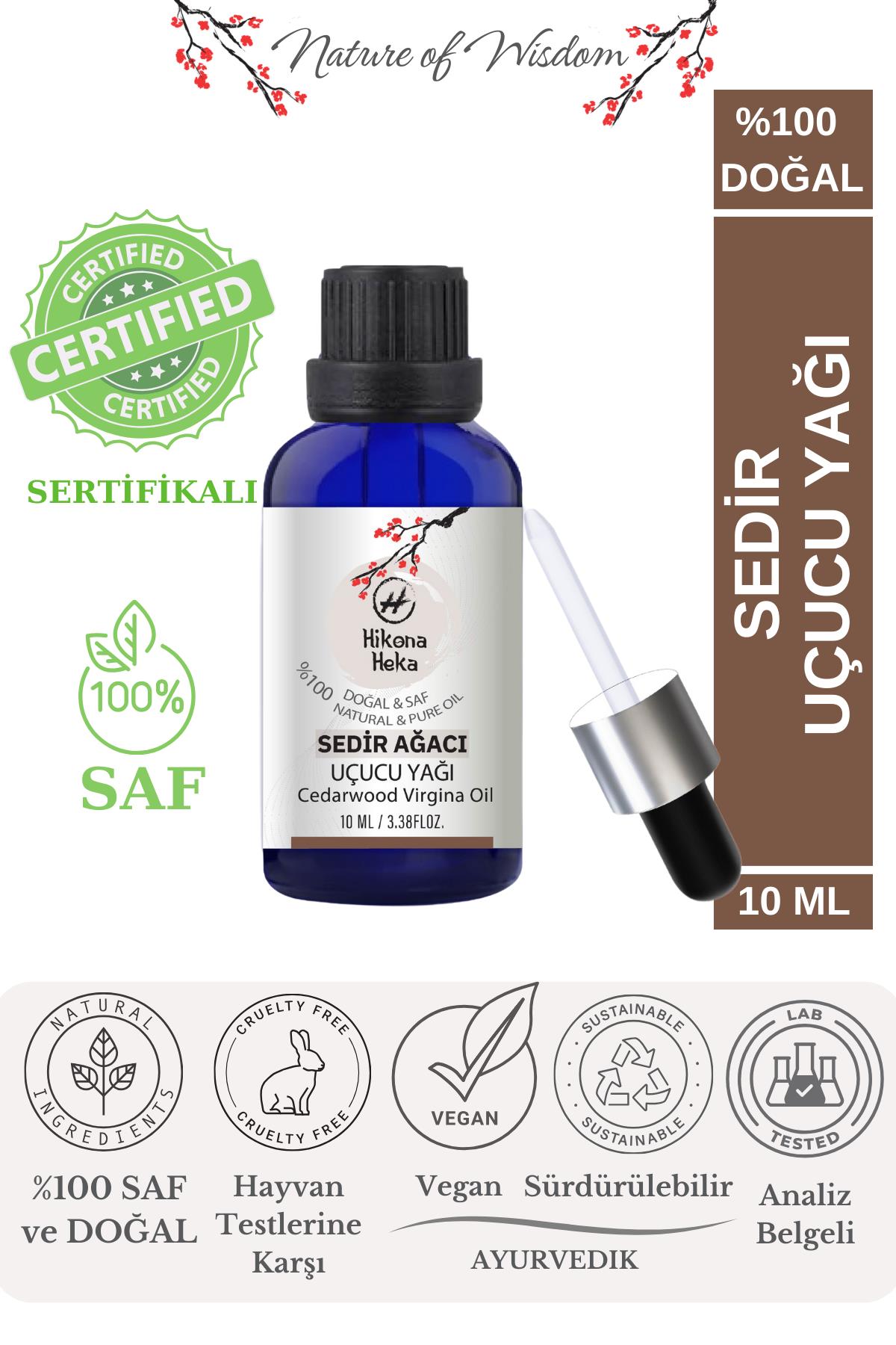 %100 Doğal Sedir Ağacı Uçucu Yağı (Cedarwood Virginia Oil) Sertifikalı -10 ml