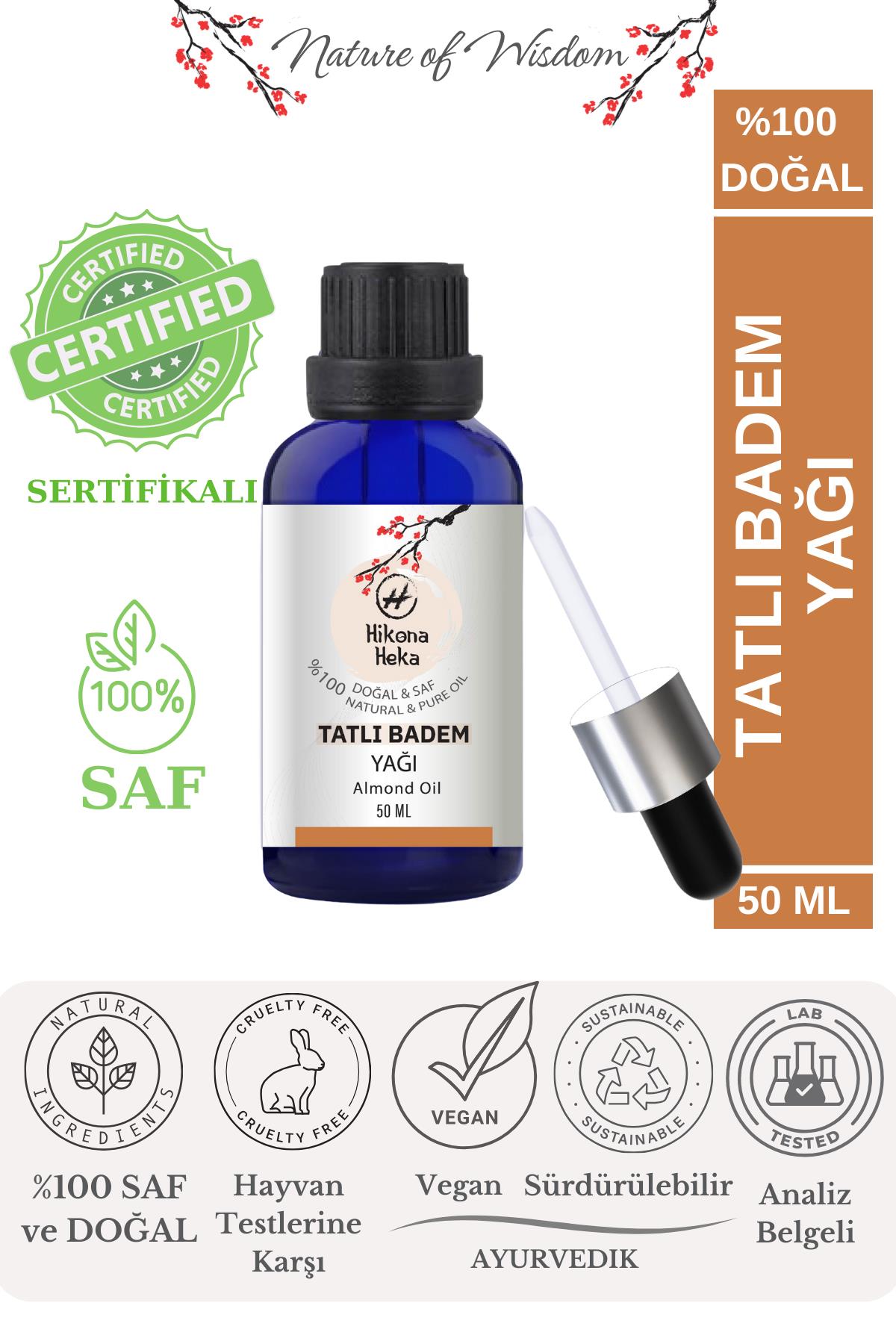 %100 Doğal Tatlı Badem Yağı (Sweet Almond Oil) 50 ml