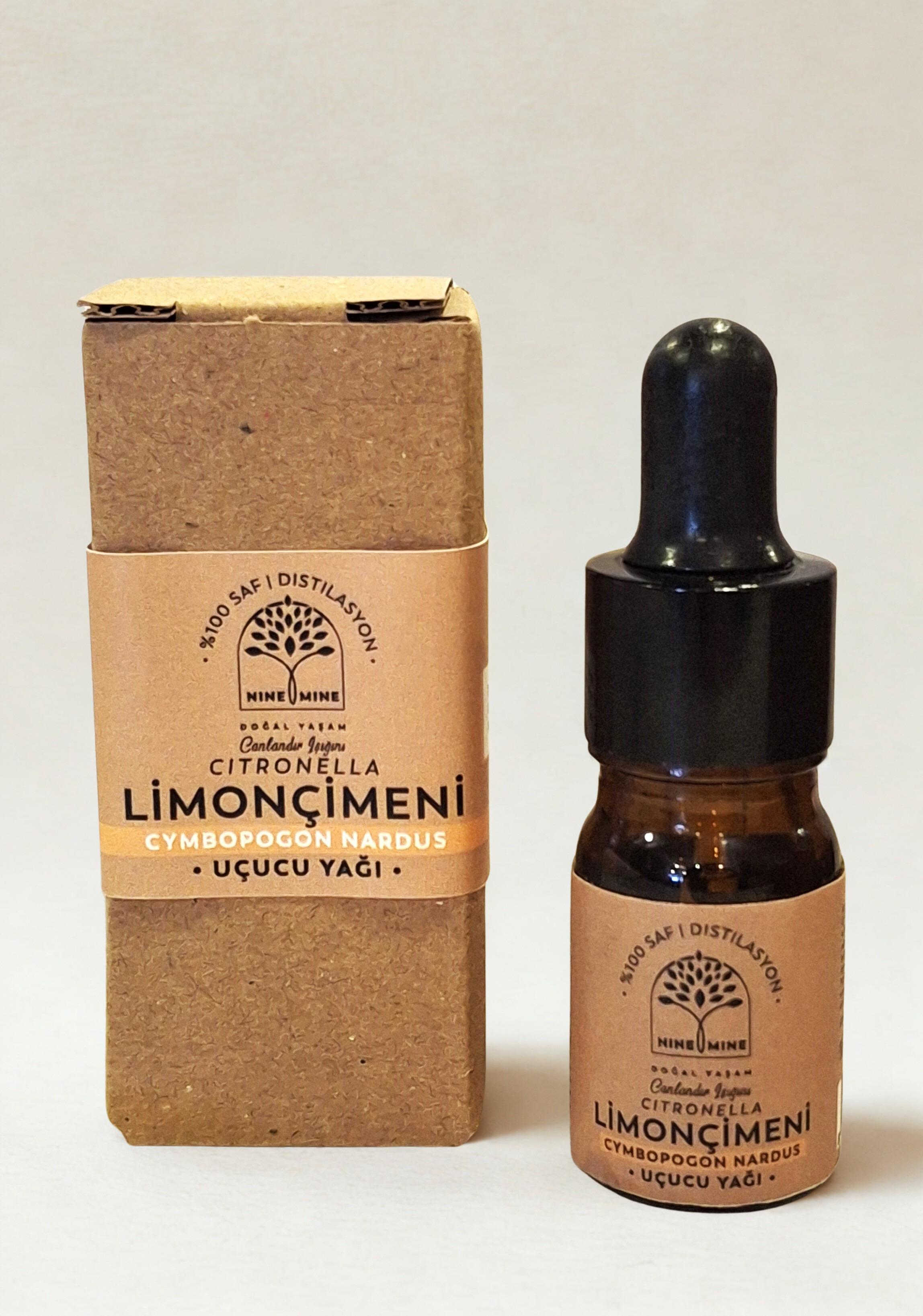 %100 Saf ve Doğal Limon Çimeni Uçucu Yağı 5 ml