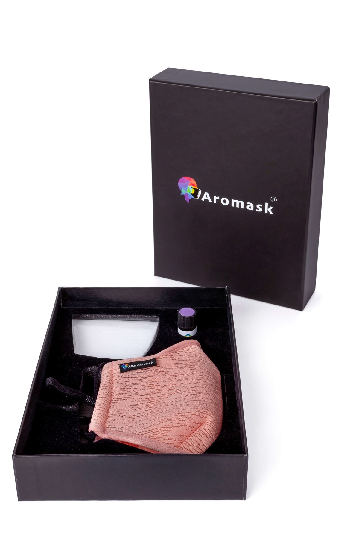 Aromask Lavanta Uçucu Yağ ve Pedli Pembe Maske