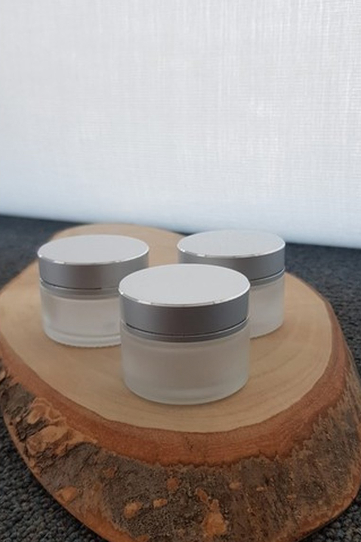 Cam Krem Kavanozu 3'lü Beyaz - 30cc
