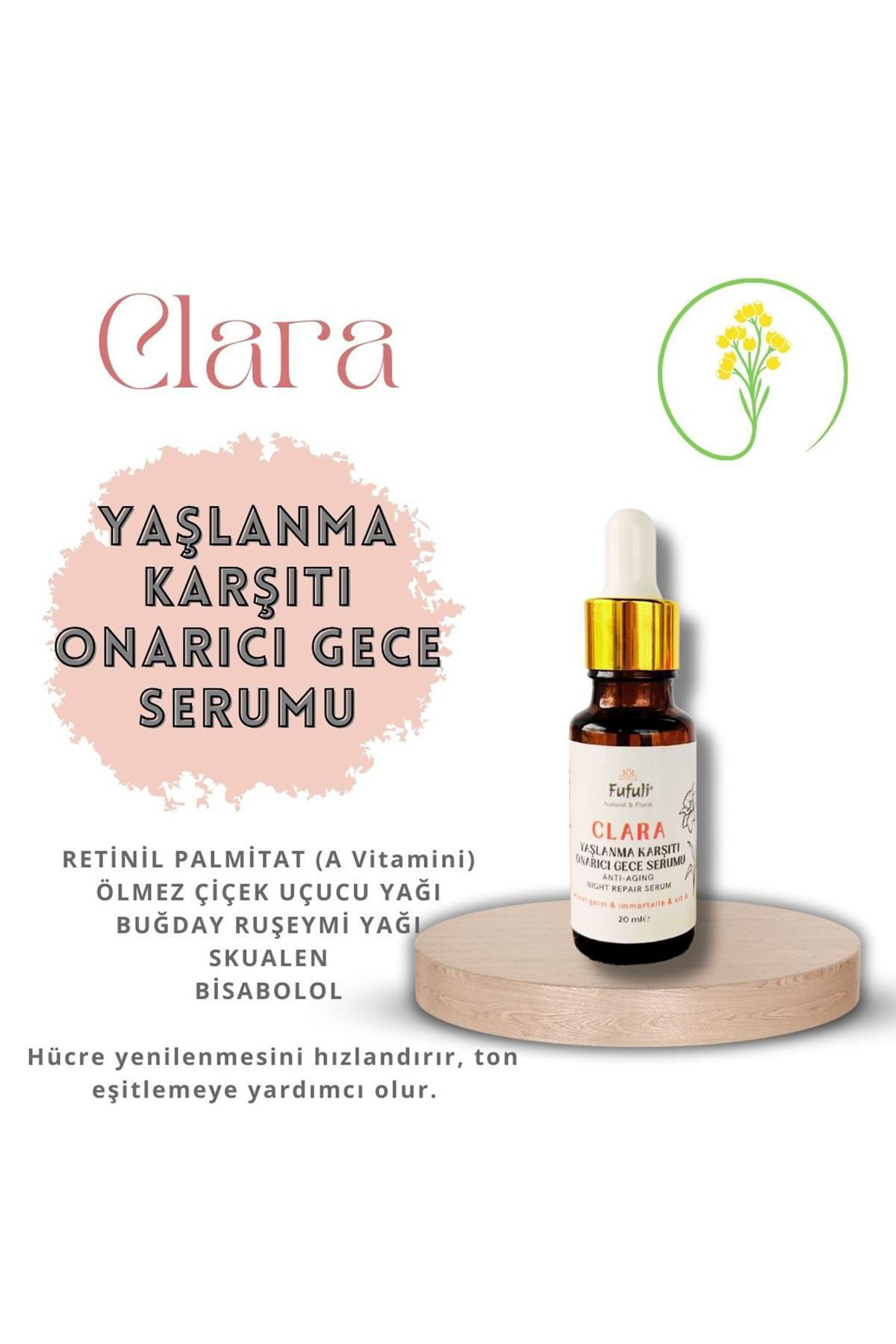 Clara Yaşlanma Karşıtı Onarıcı Gece Serumu - 20ml
